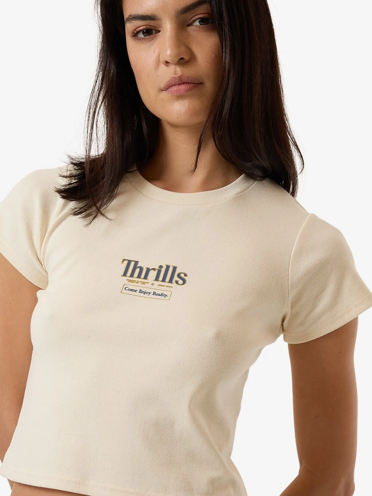 Online Thrills Higher Road Mini Tee - Unbleached