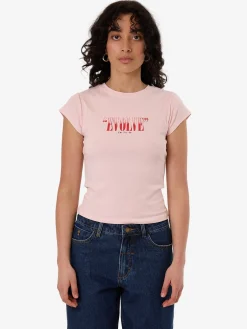 Discount Thrills Highly Evolved Club Tee - Barely Pink BarelyPink