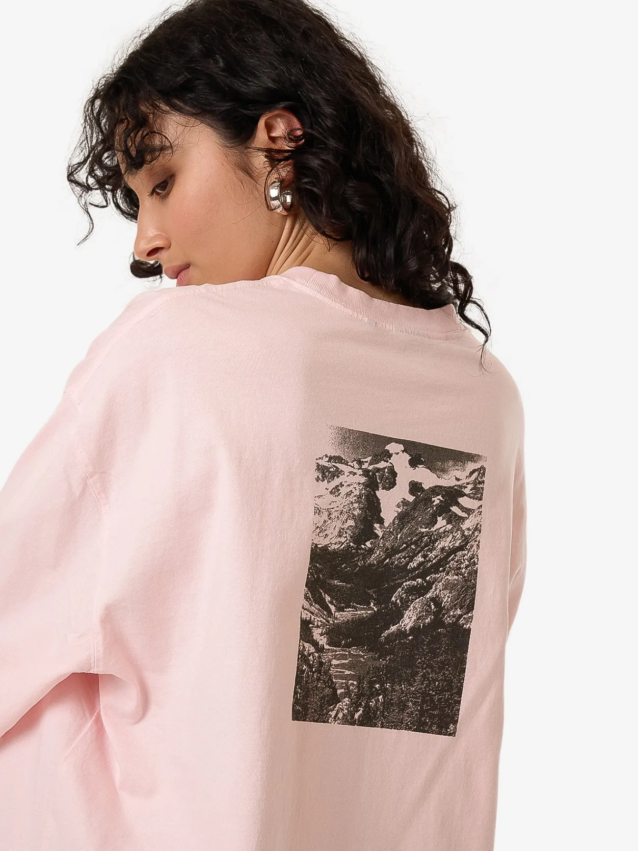 Best Thrills Highly Evolved Oversized Tee - Barely Pink BarelyPink