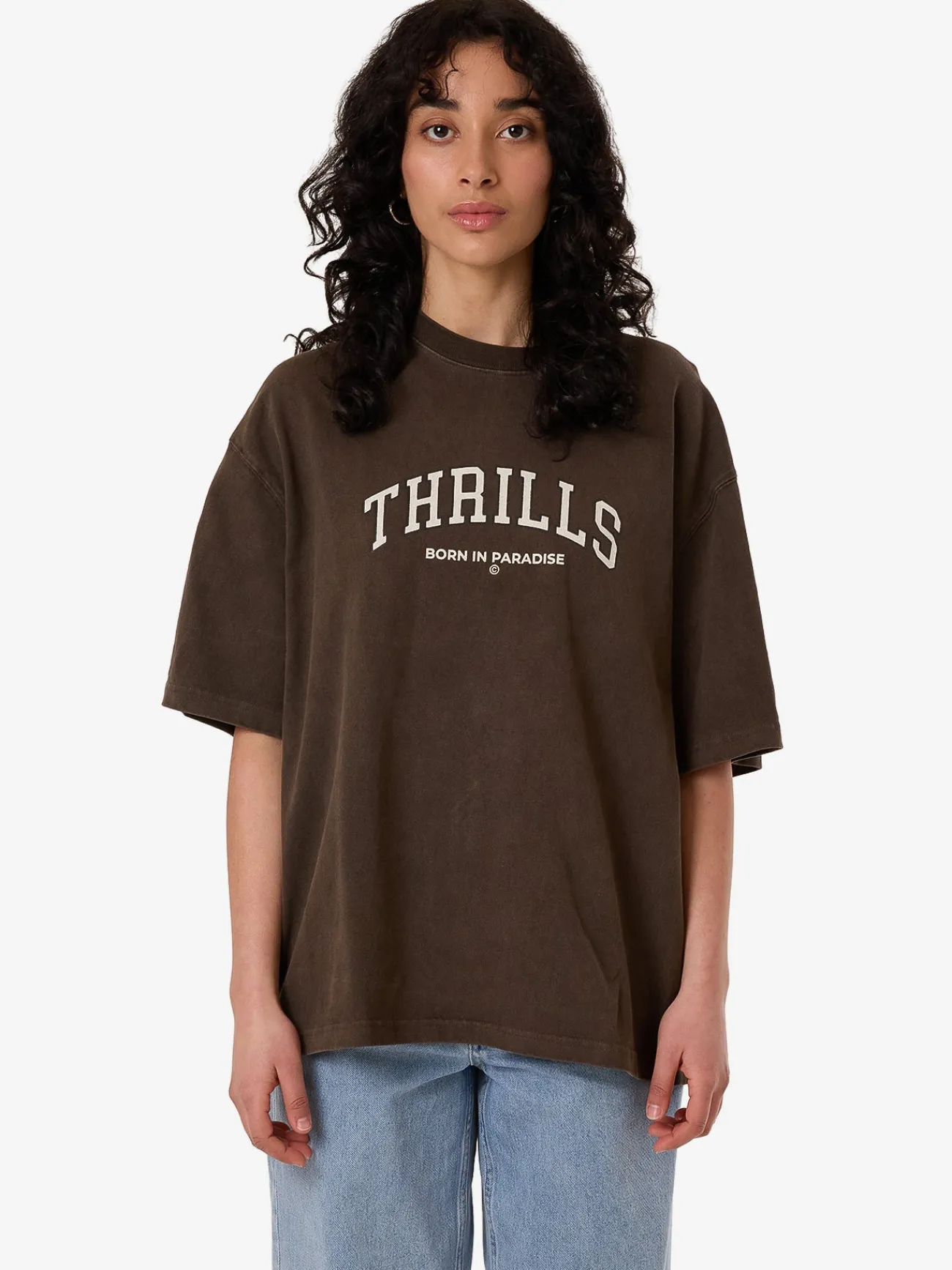Fashion Thrills Home Advantage Oversized Tee - Wren