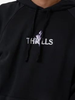 Best Thrills In Bloom Raglan Pull On Hood - Twilight Black TwilightBlack
