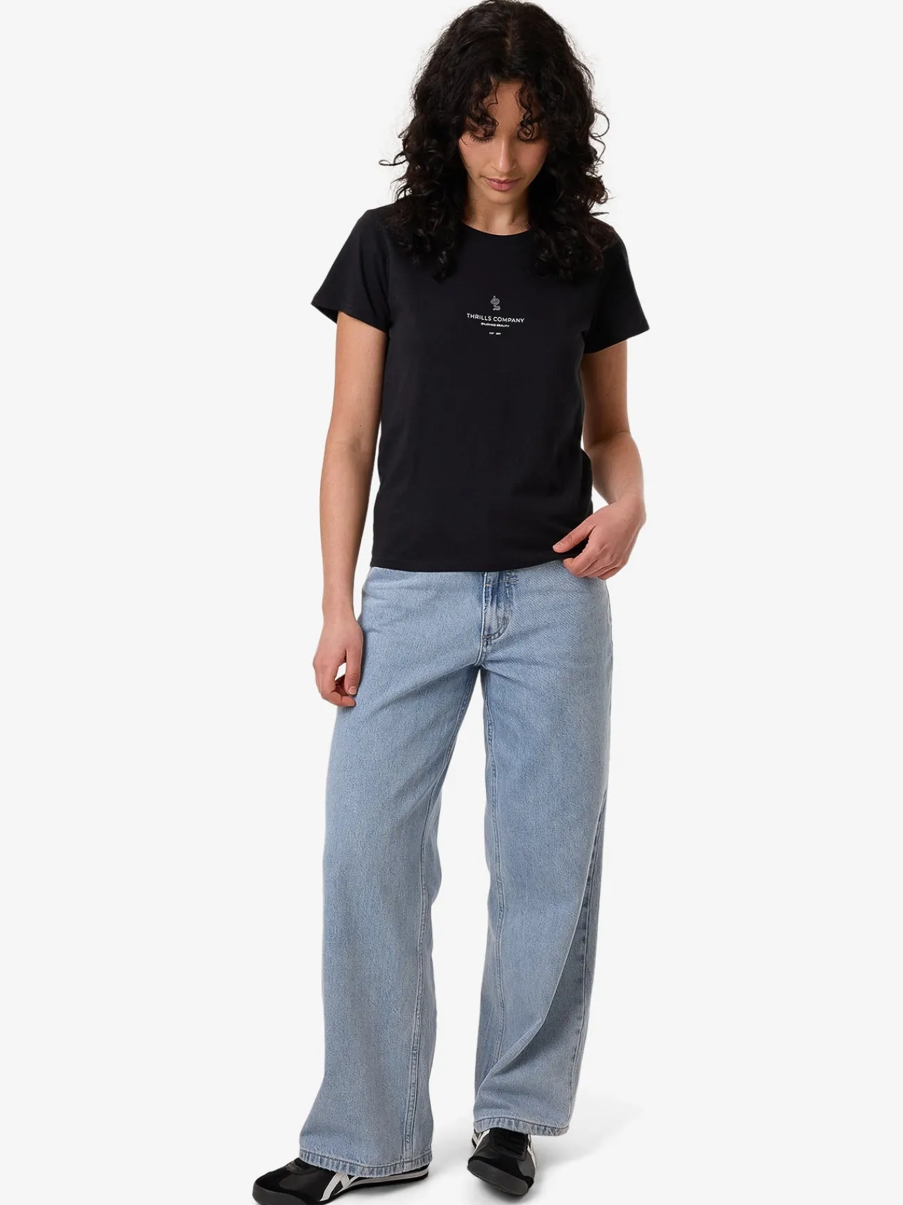Clearance Thrills Insignia Everyday Tee - Washed Black WashedBlack