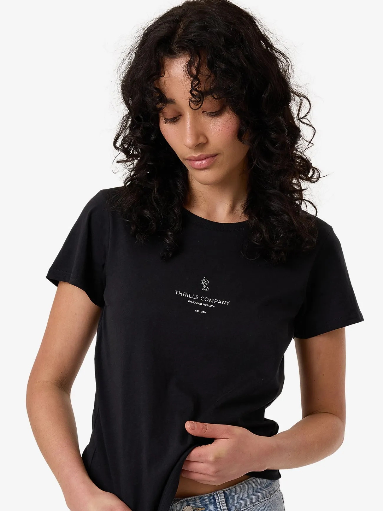 Clearance Thrills Insignia Everyday Tee - Washed Black WashedBlack