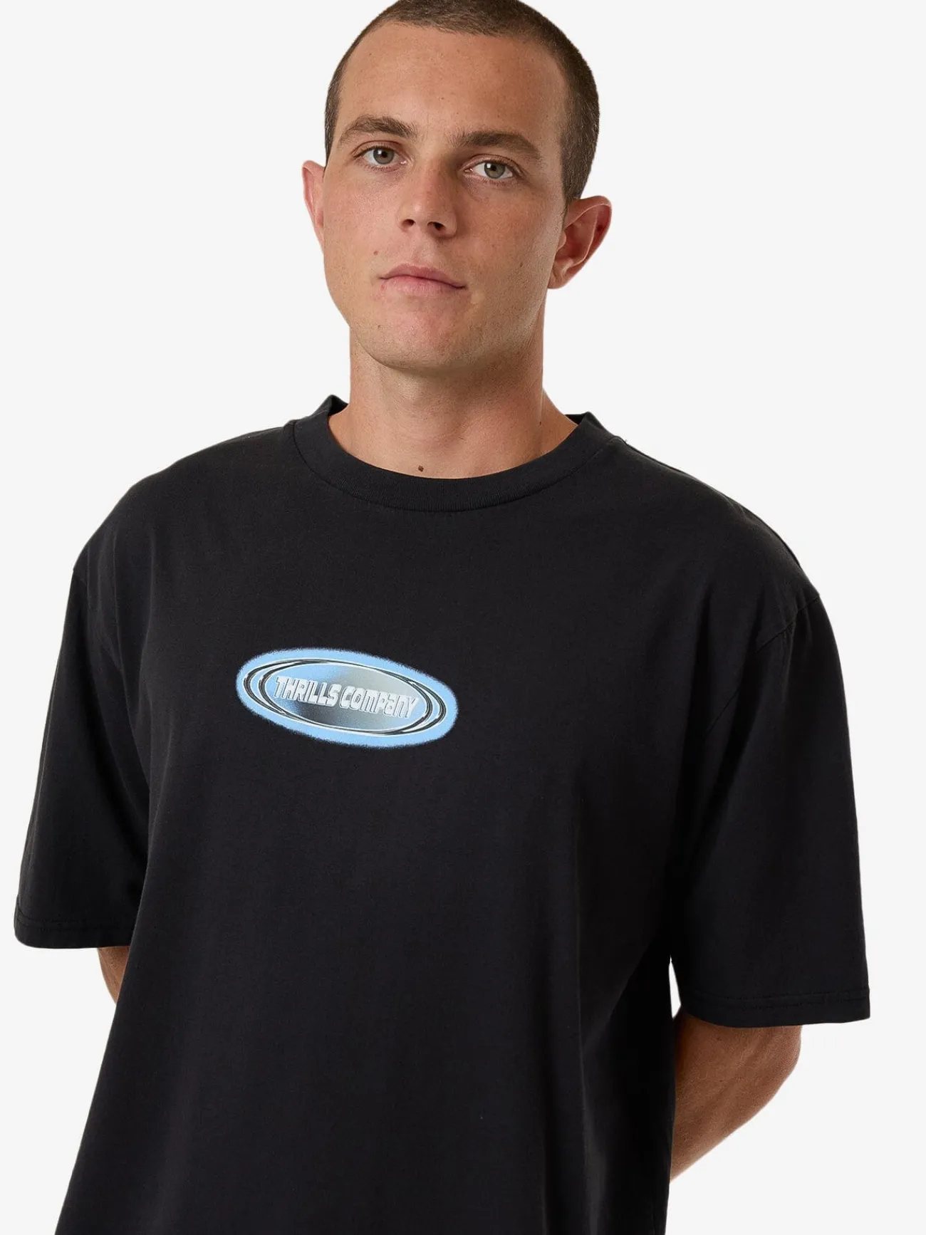 Fashion Thrills Insomnia Oversize Fit Tee - Washed Black WashedBlack