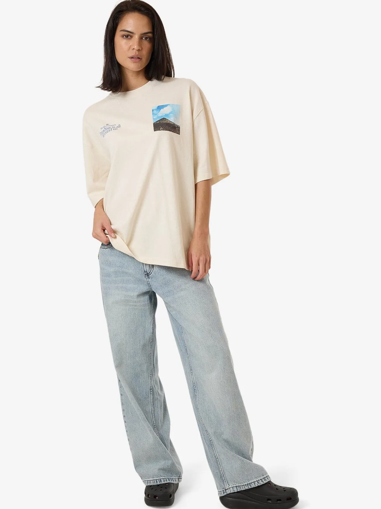 Clearance Thrills Integration Oversized Tee - Heritage White HeritageWhite