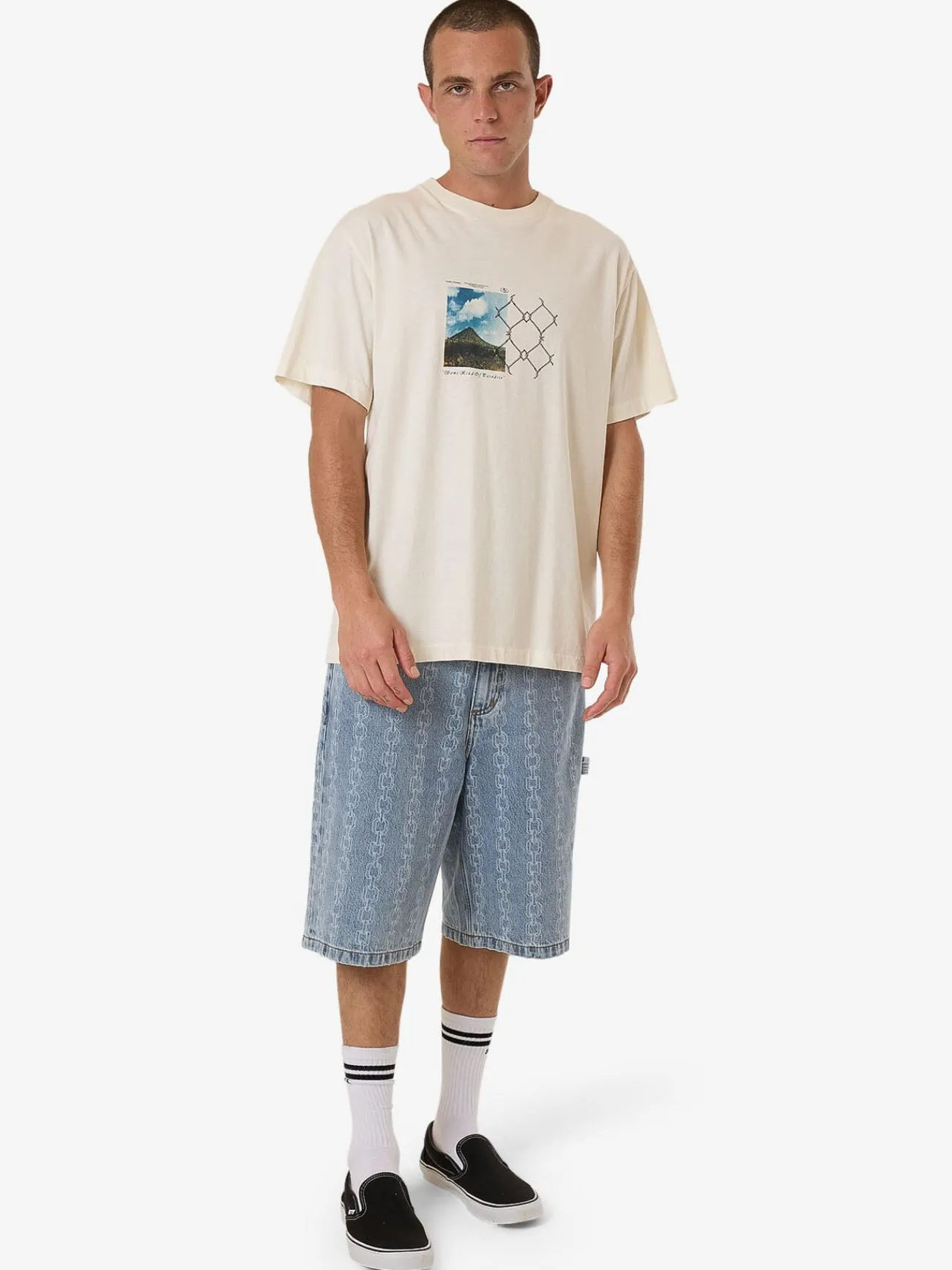 New Thrills Integratron Merch Fit Tee - Heritage White HeritageWhite