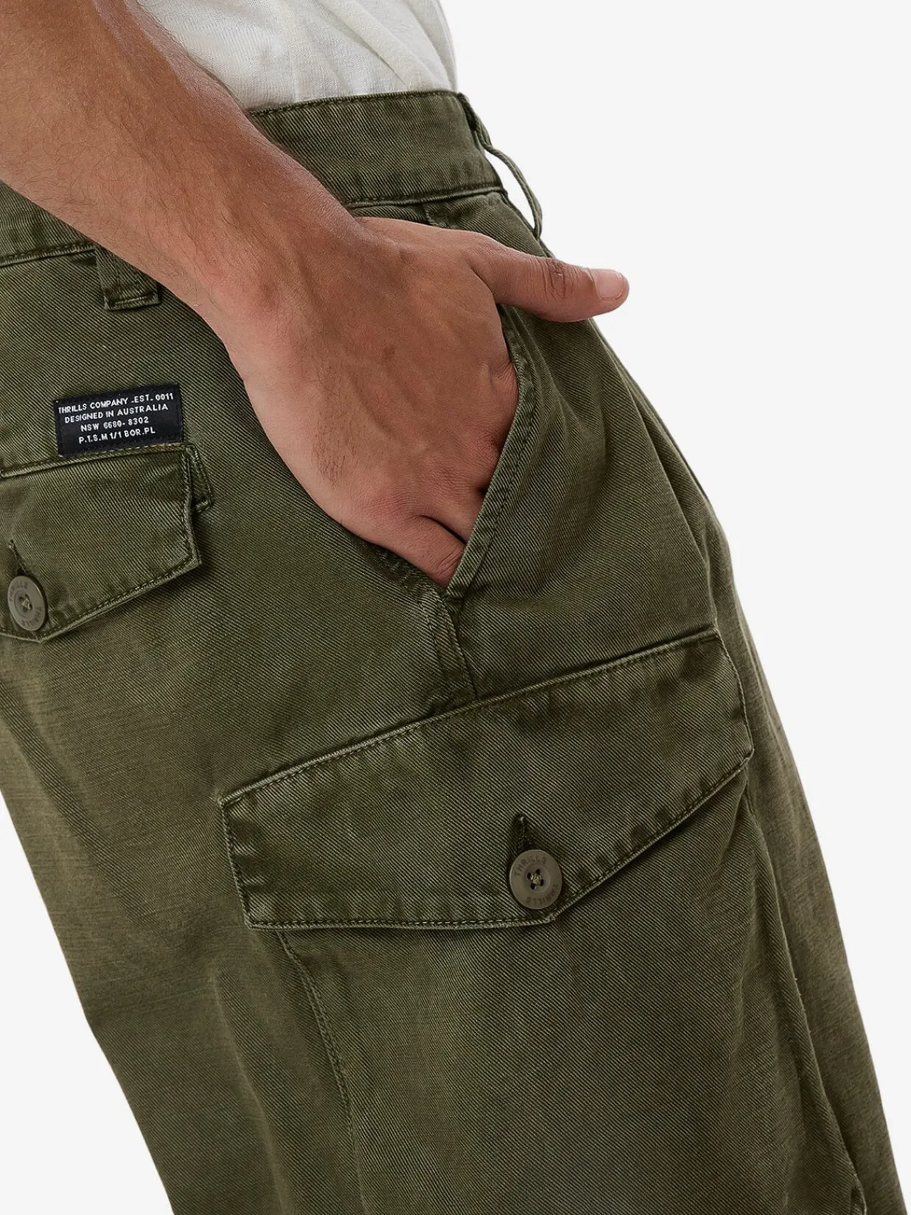 Outlet Thrills Issued Big Slacker Cargo Short - Grape Leaf GrapeLeaf