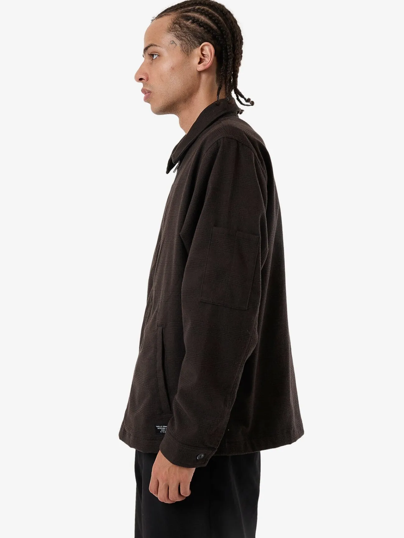Hot Thrills Jacob Plaid Jacket - Brown