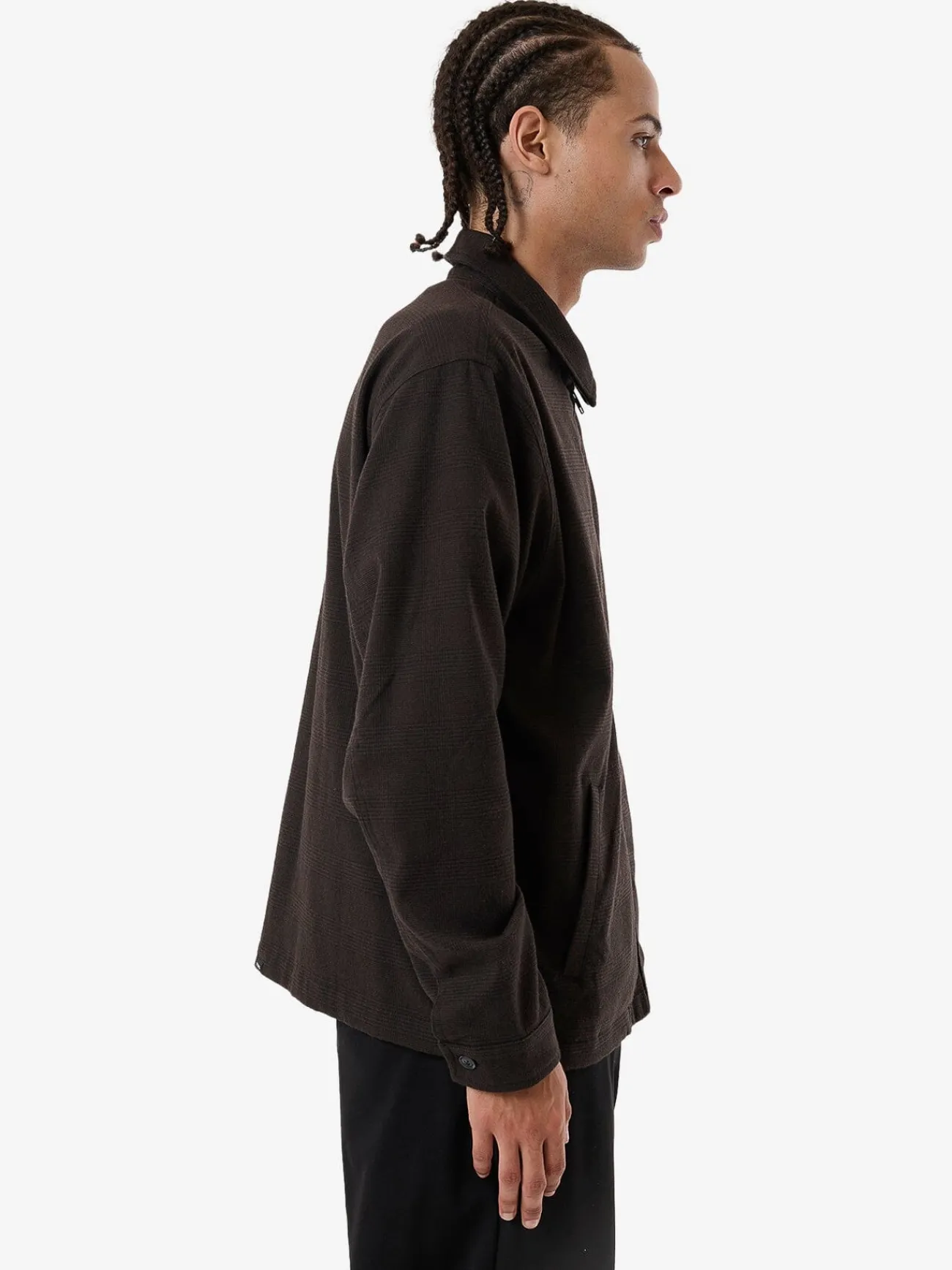 Hot Thrills Jacob Plaid Jacket - Brown