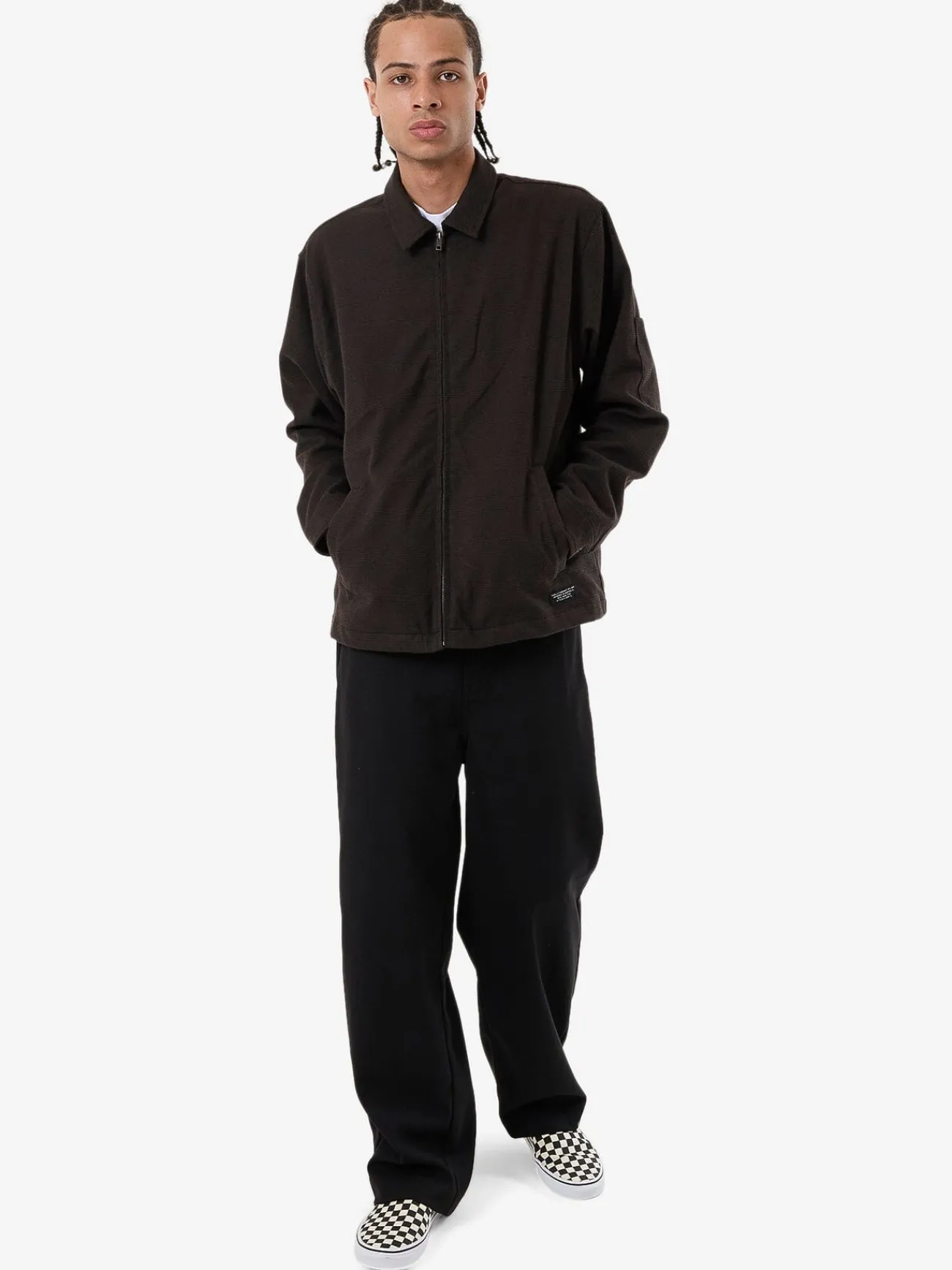 Hot Thrills Jacob Plaid Jacket - Brown