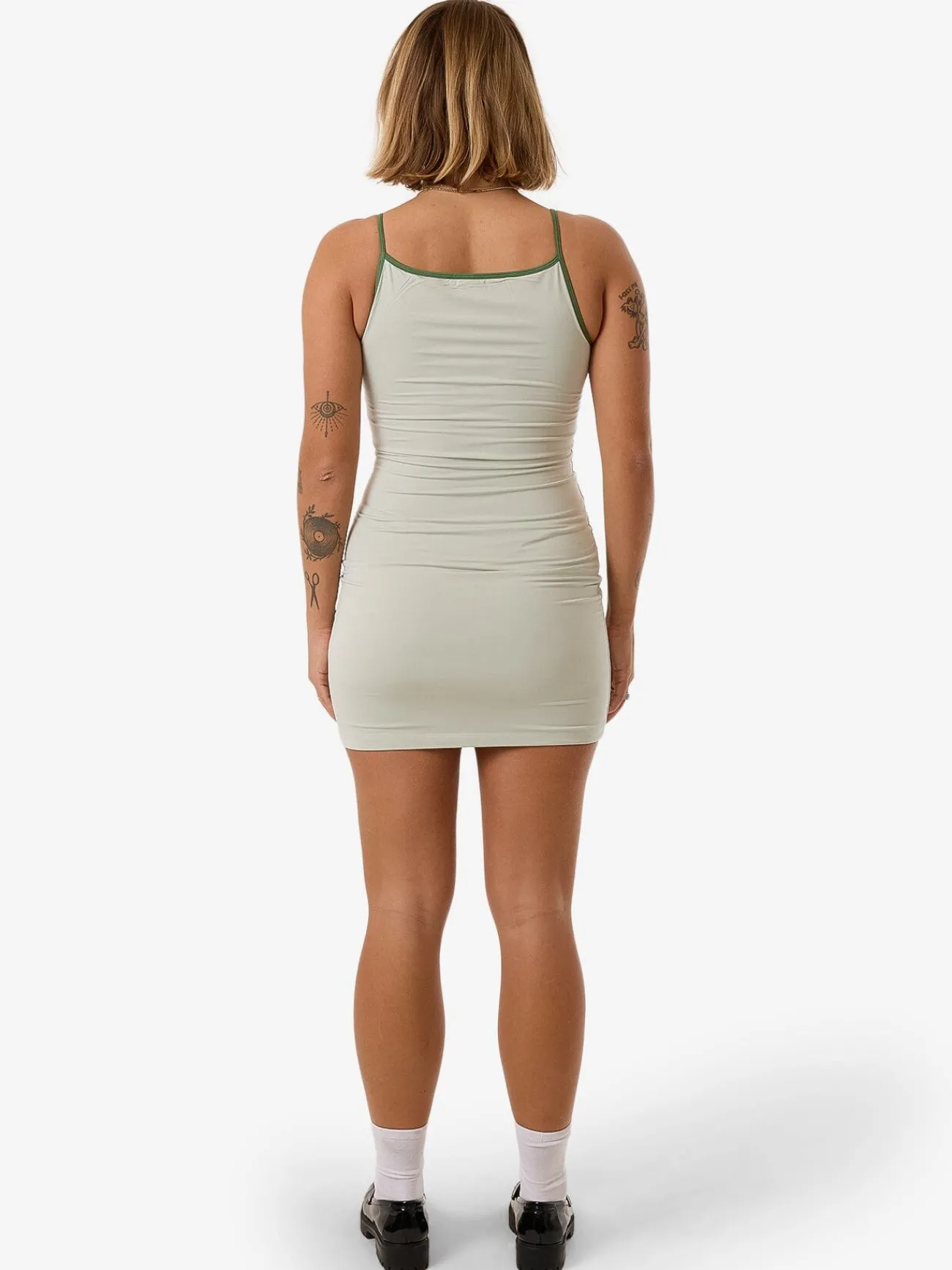 Outlet Thrills Jade Dress - Celadon Tint CeladonTint