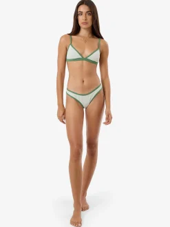 Outlet Thrills Jade Fixed Triangle Bikini Top - Celadon Tint CeladonTint