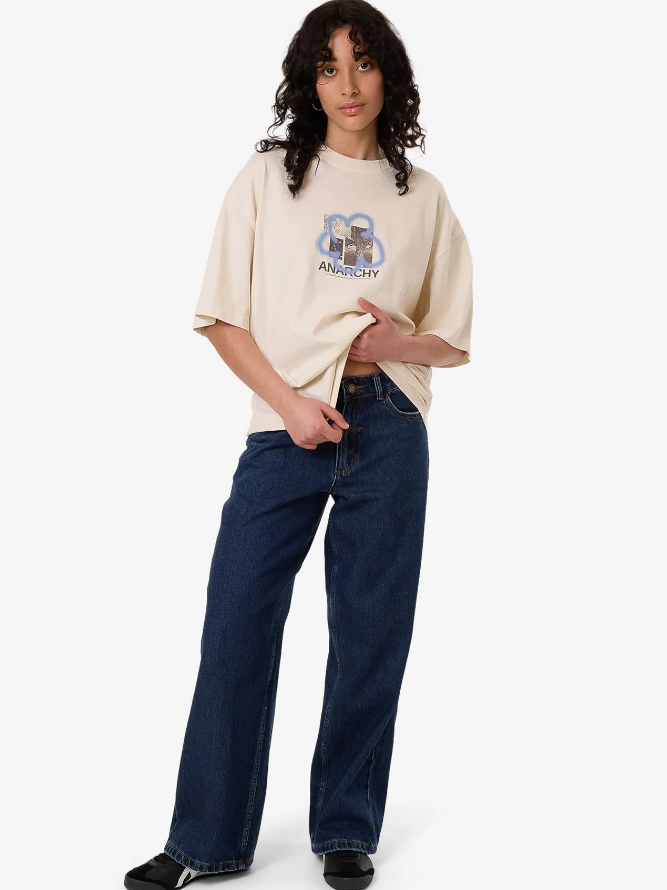 Online Thrills James Adams Anarchy Oversized Tee - Heritage White HeritageWhite