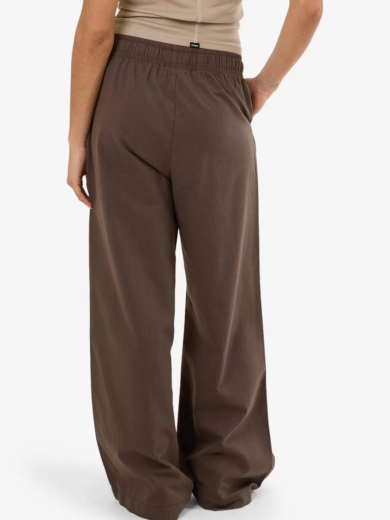 Online Thrills Kensley Elastic Pant - Dark Brindle DarkBrindle