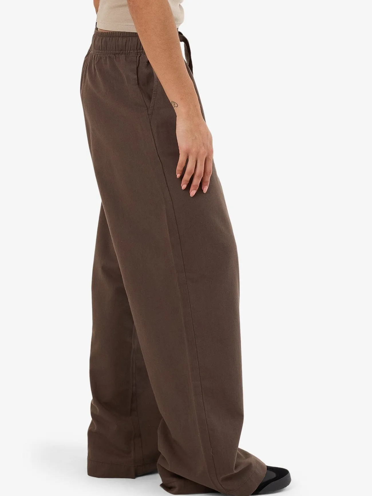 Online Thrills Kensley Elastic Pant - Dark Brindle DarkBrindle