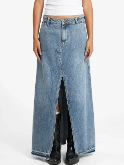 Hot Thrills Kobie Skirt - Weathered Blue WeatheredBlue