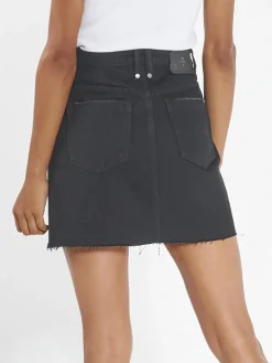 Online Thrills Leni Skirt - Black Rinse BlackRinse