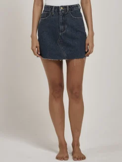Discount Thrills Leni Skirt - Worn In Blue WornInBlue