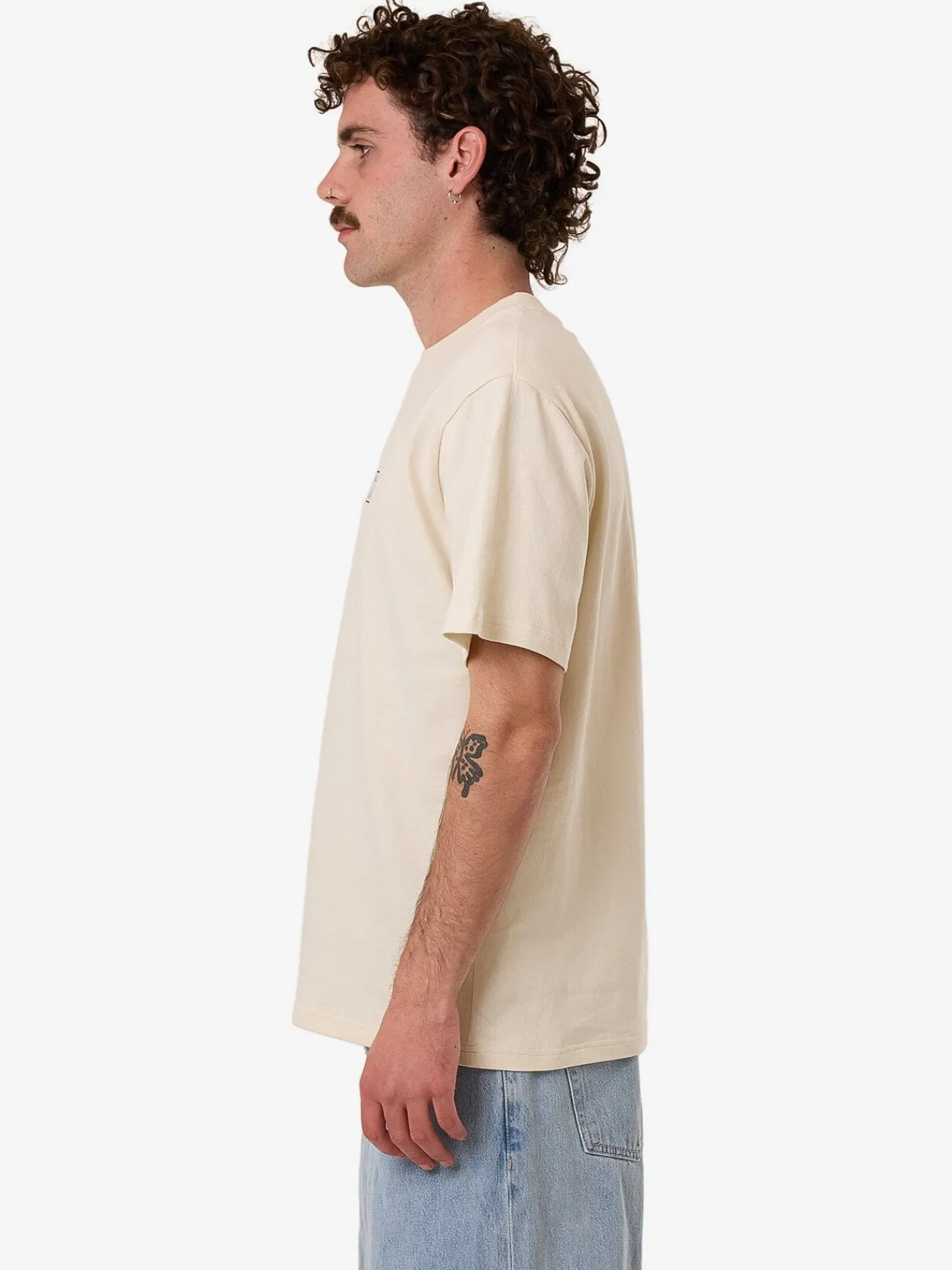 Hot Thrills Locked In Merch Fit Tee - Heritage White HeritageWhite