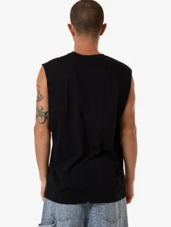 Online Thrills Logic Merch Fit Muscle Tee - Black
