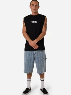 Online Thrills Logic Merch Fit Muscle Tee - Black