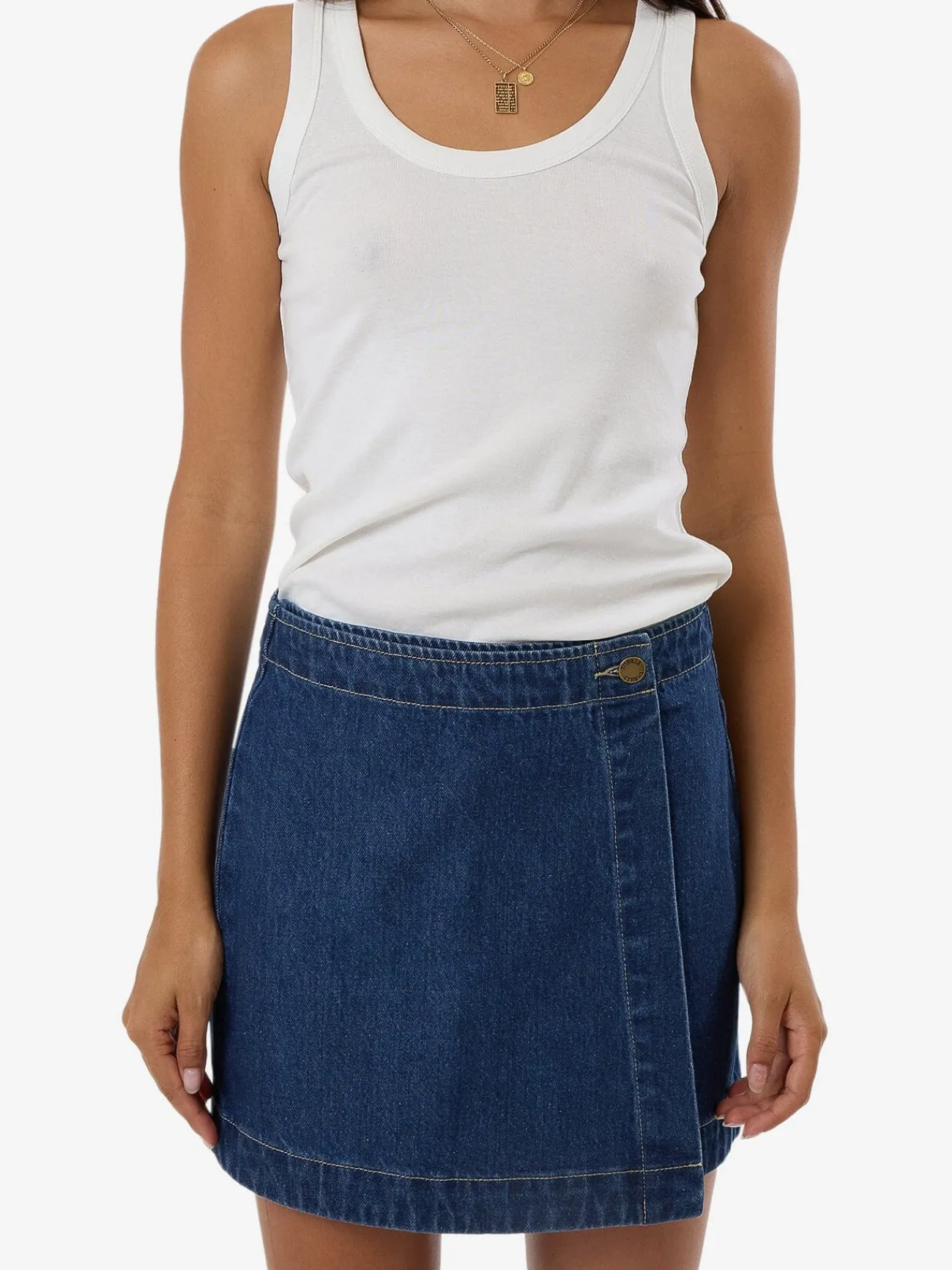 Online Thrills Marley Wrap Skirt - Union Blue UnionBlue
