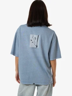 Discount Thrills Meditation Practice Oversized Tee - Dusty Blue DustyBlue