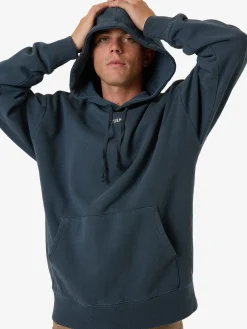 Fashion Thrills Minimal Thrill Slouch Pull On Hood - Dark Slate DarkSlate