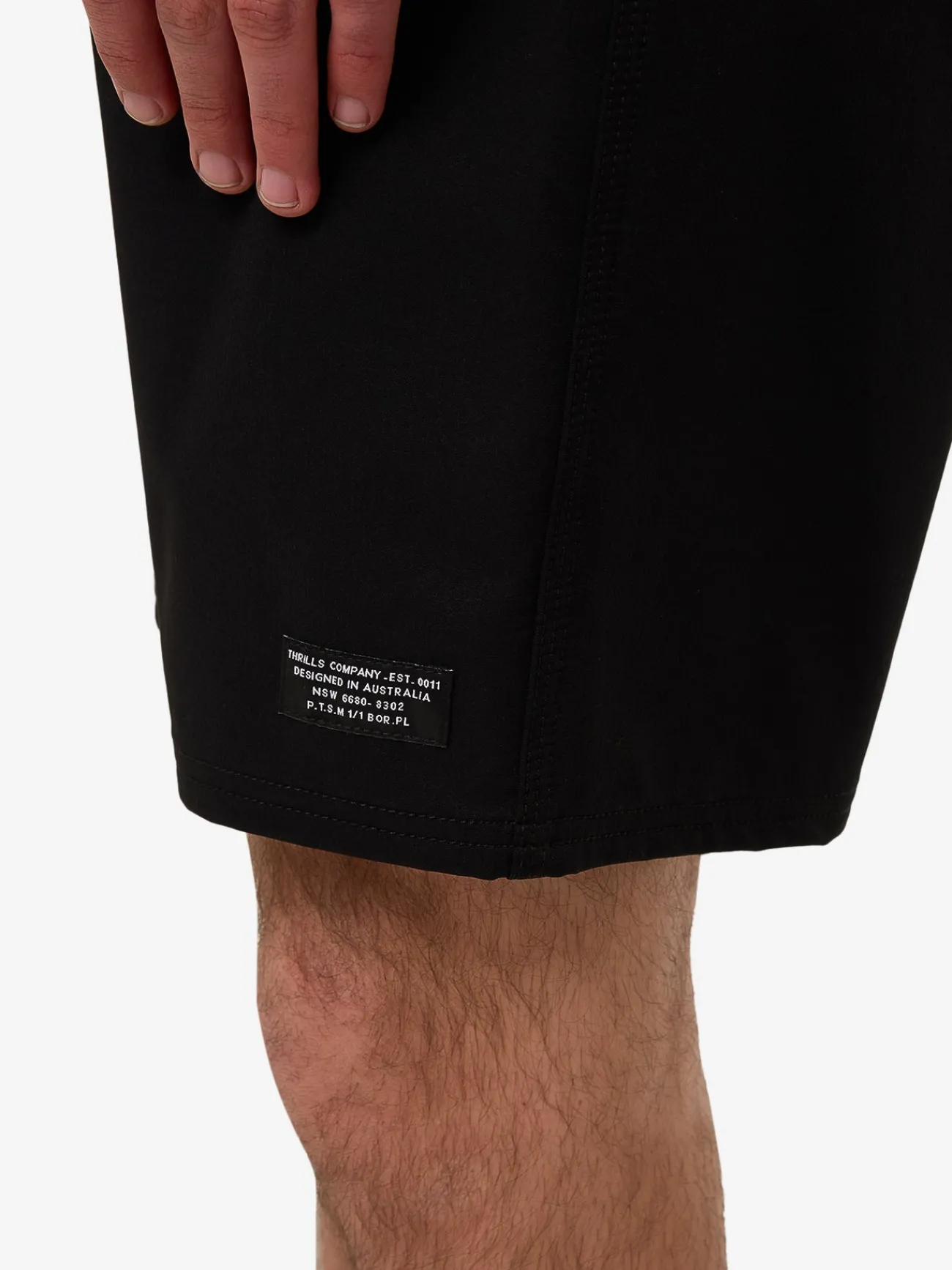 New Thrills Minimal Boardshort - Black