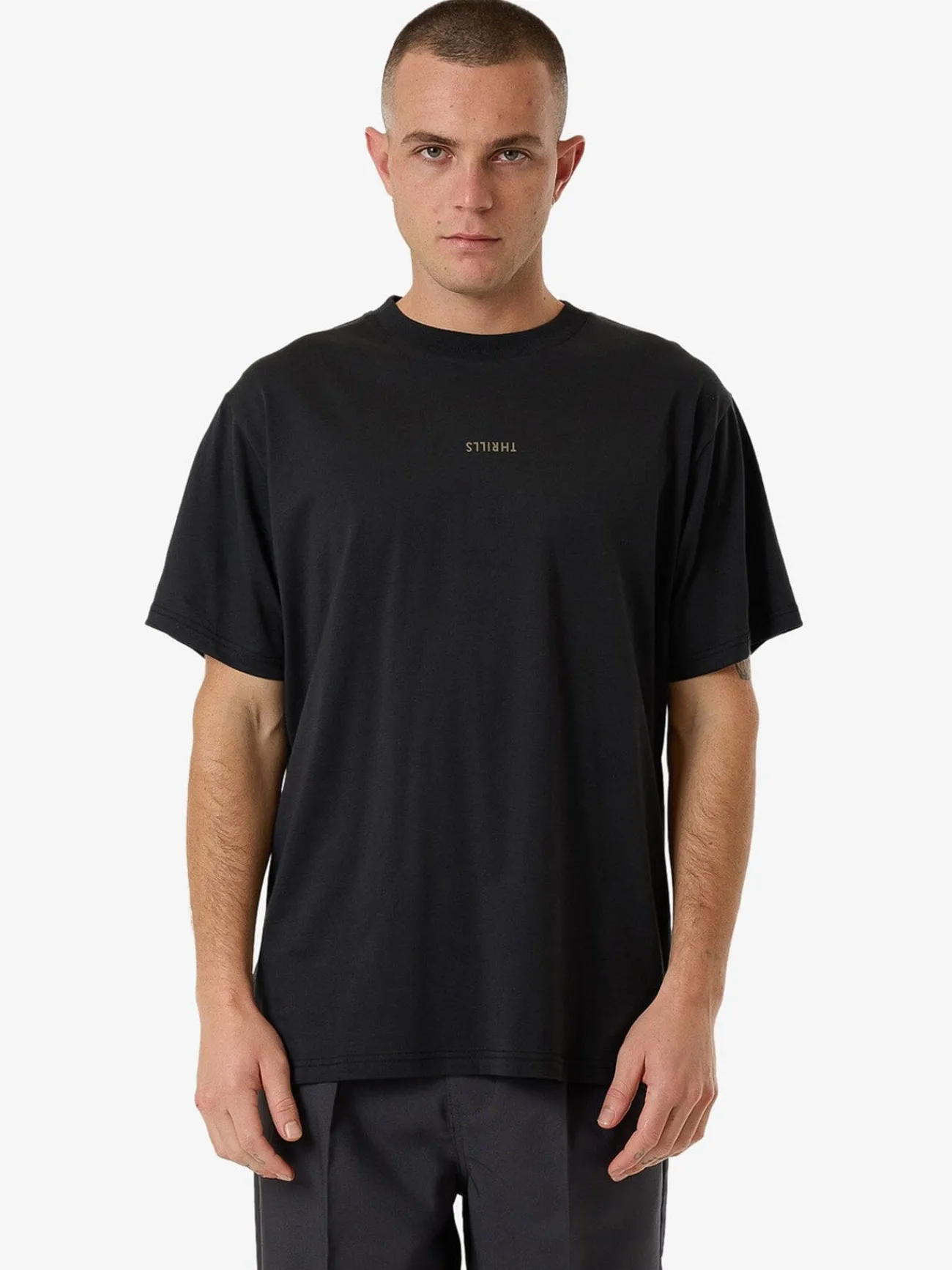 Outlet Thrills Minimal Merch Fit Tee - Faded Black FadedBlack
