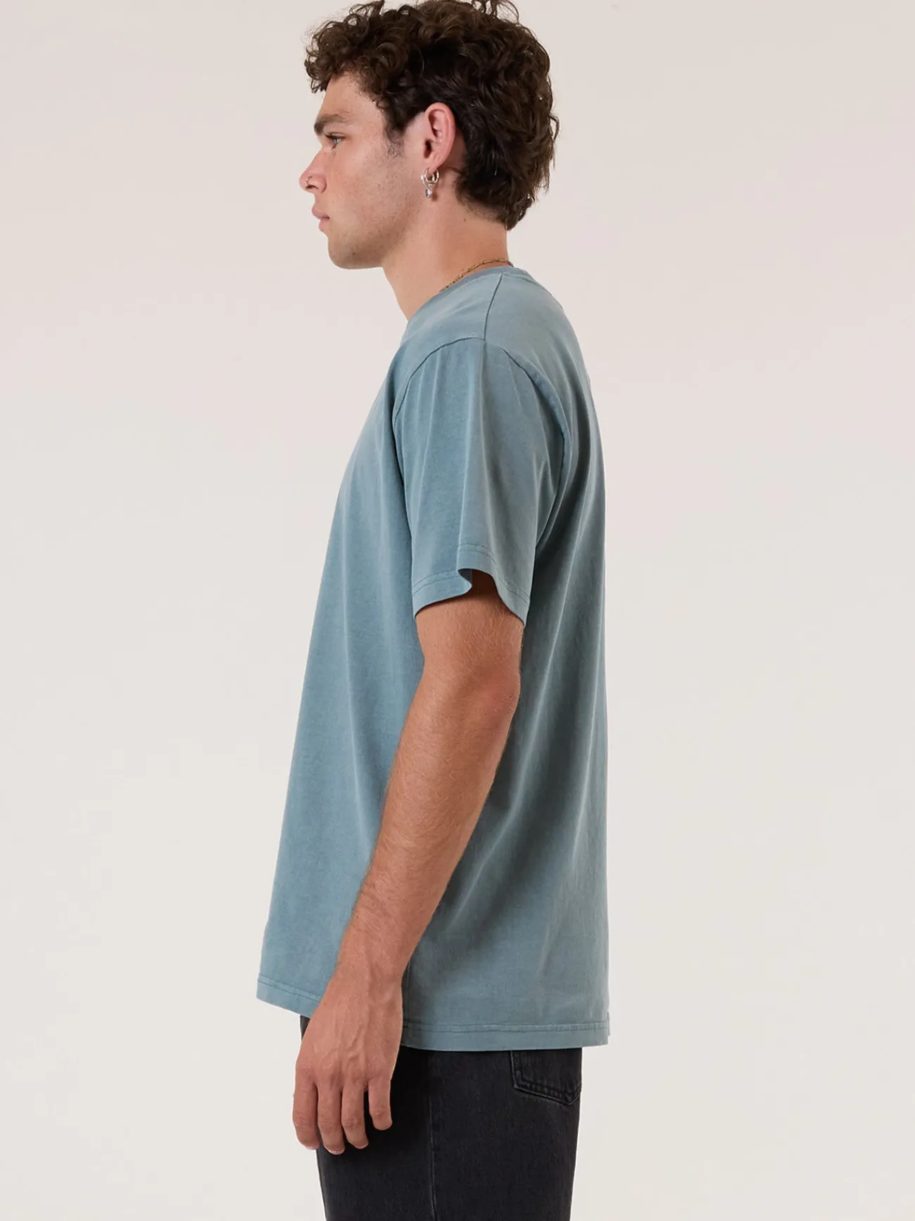 Outlet Thrills Minimal Merch Fit Tee - Stormy Sea StormySea