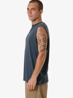 Fashion Thrills Minimal Merch Fit Muscle Tee - Dark Slate DarkSlate