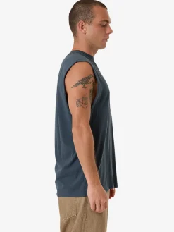 Fashion Thrills Minimal Merch Fit Muscle Tee - Dark Slate DarkSlate