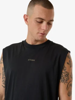 Sale Thrills Minimal Merch Fit Muscle Tee - Faded Black FadedBlack
