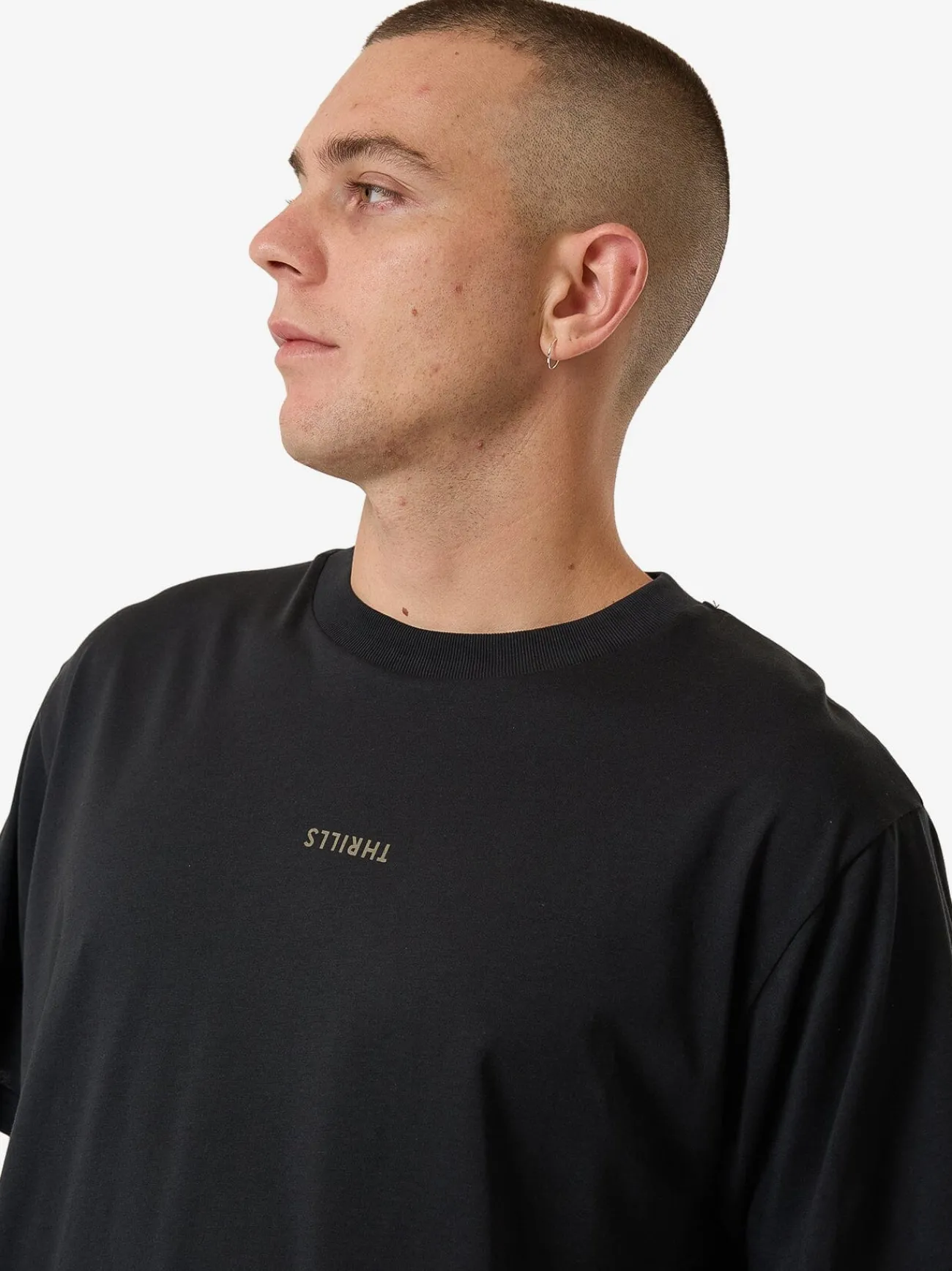 Outlet Thrills Minimal Merch Fit Tee - Faded Black FadedBlack