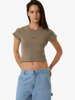 Online Thrills Minimal Mini Tee - Brindle