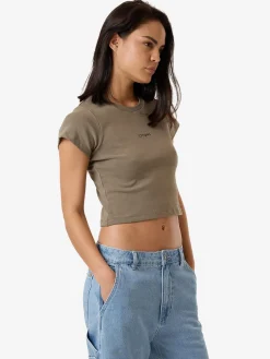 Online Thrills Minimal Mini Tee - Brindle