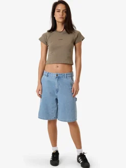 Online Thrills Minimal Mini Tee - Brindle
