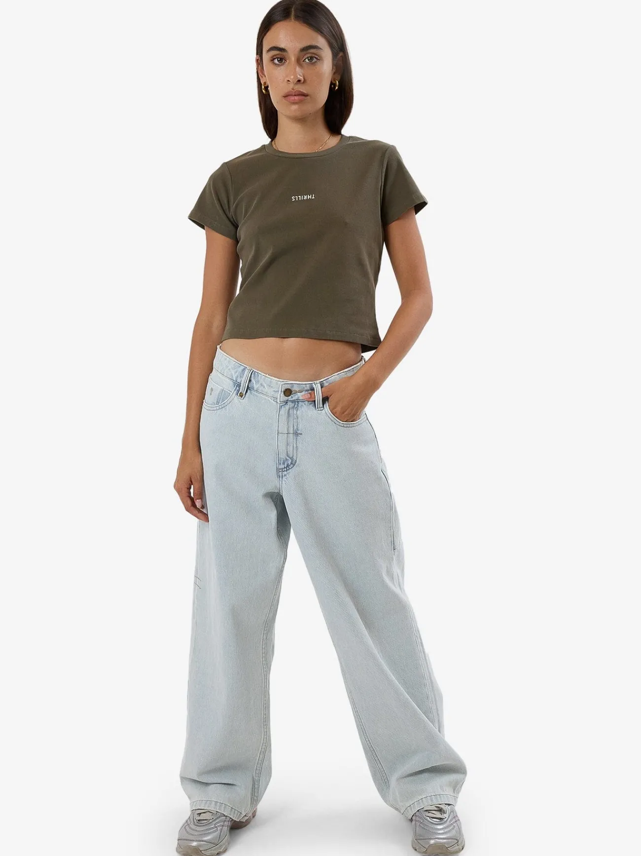 Sale Thrills Minimal Mini Tee - Tarmac