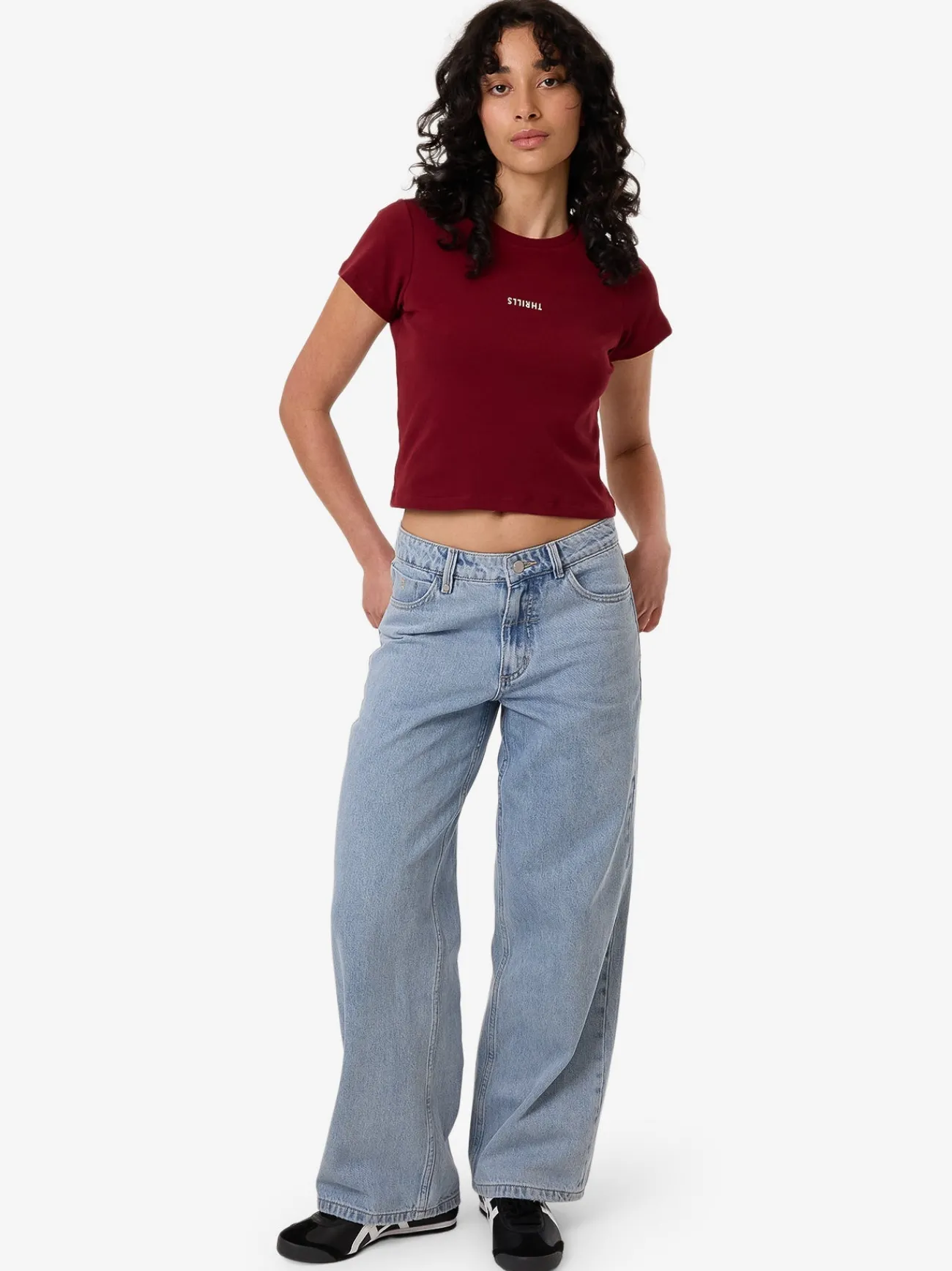 Online Thrills Minimal Mini Tee - Cabernet