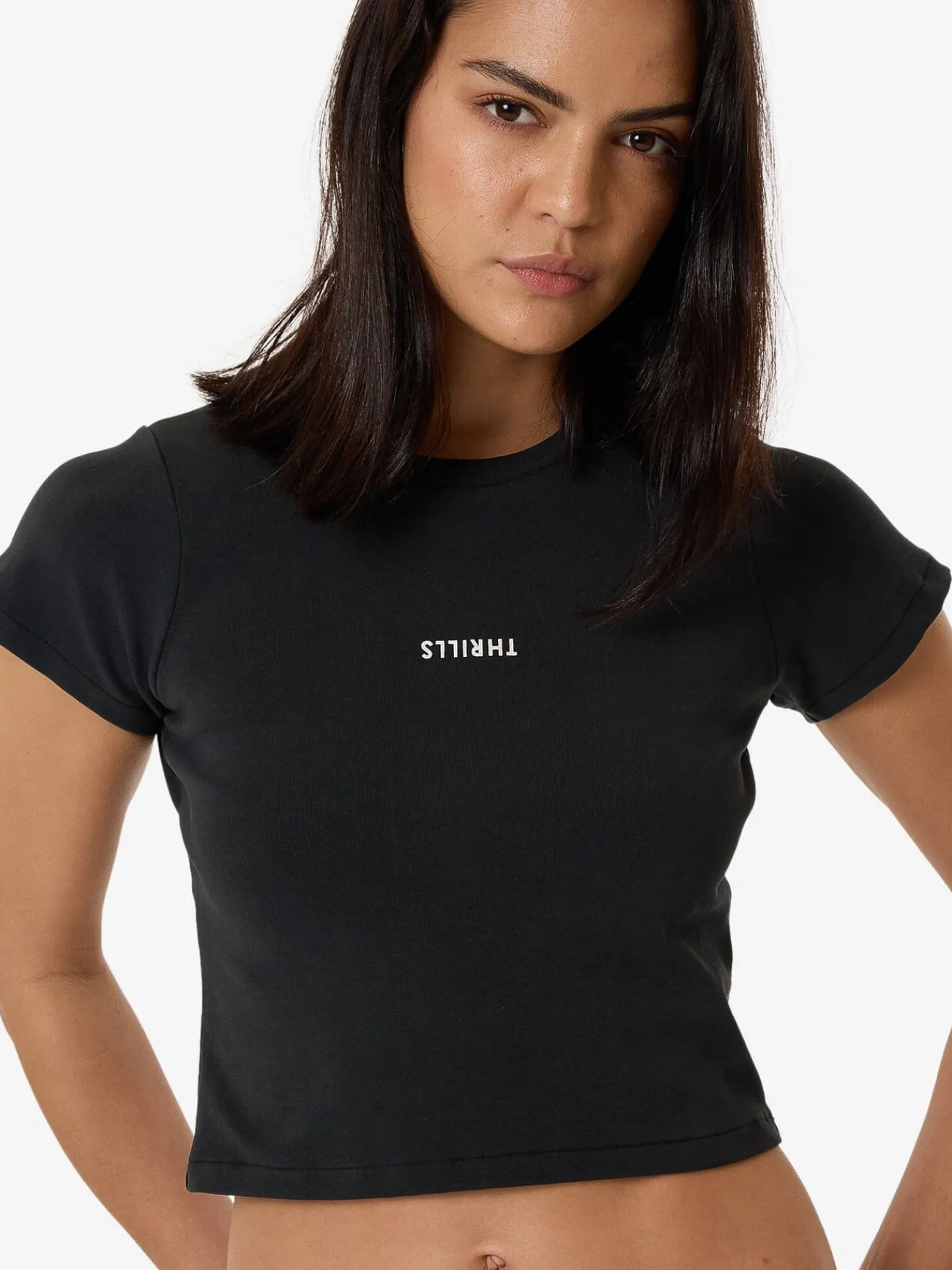 Outlet Thrills Minimal Mini Tee - Faded Black FadedBlack