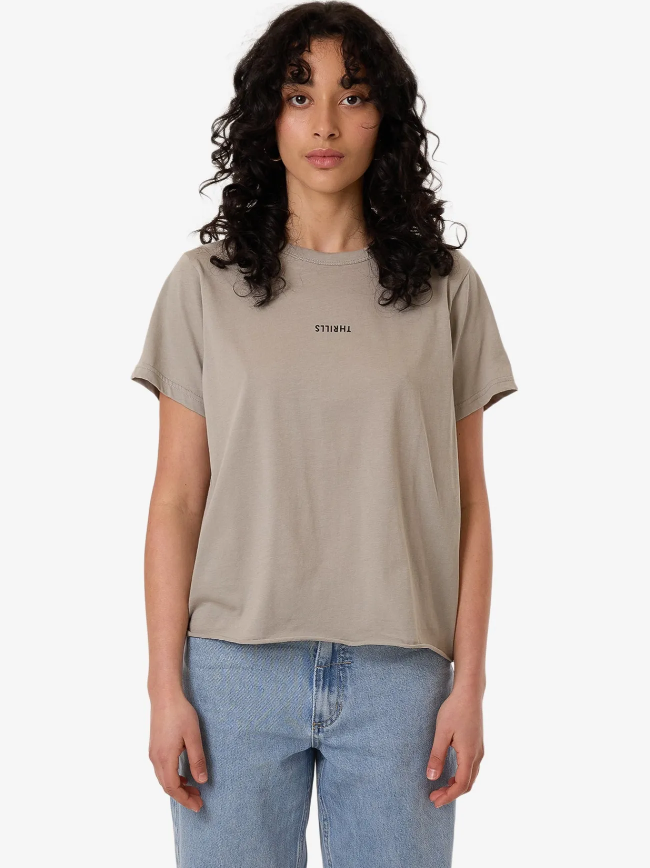 Discount Thrills Minimal Relaxed Tee - String
