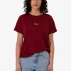 Hot Thrills Minimal Relaxed Tee - Cabernet