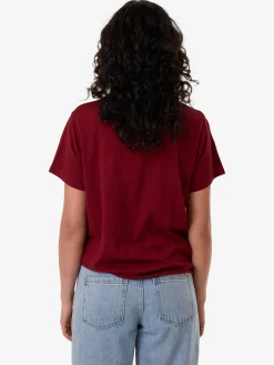 Hot Thrills Minimal Relaxed Tee - Cabernet
