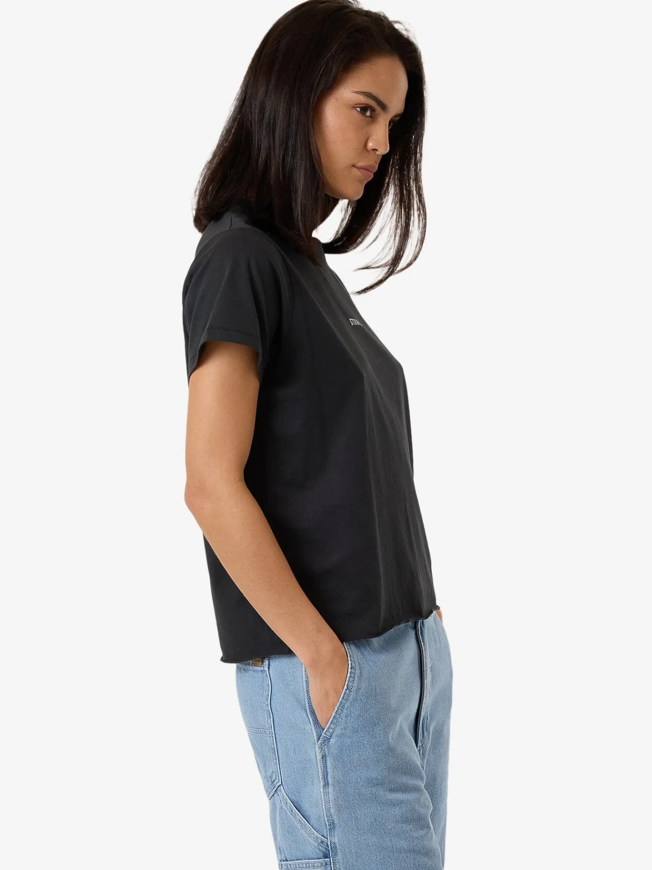 Discount Thrills Minimal Relaxed Tee - Faded Black FadedBlack