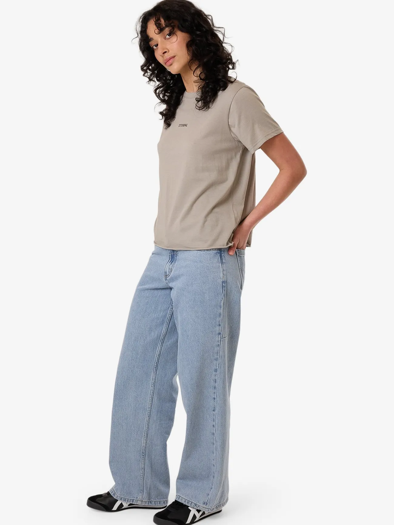 Discount Thrills Minimal Relaxed Tee - String