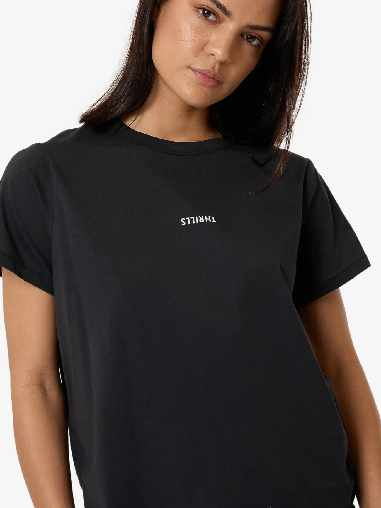 Discount Thrills Minimal Relaxed Tee - Faded Black FadedBlack