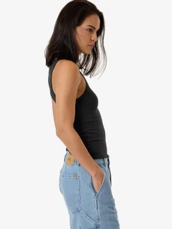 Outlet Thrills Minimal Scoop Tank - Faded Black FadedBlack