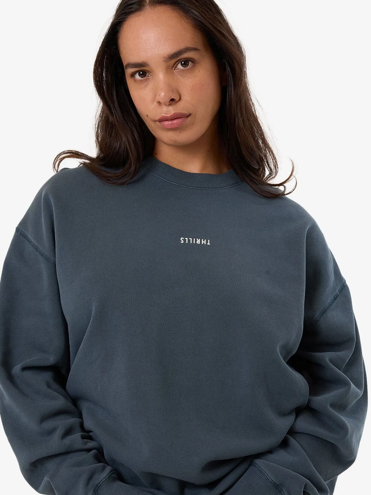 Clearance Thrills Minimal Slouch Crew - Dark Slate DarkSlate