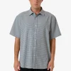 Discount Thrills Morphing Check Short Sleeve Shirt - Crystal Blue CrystalBlue
